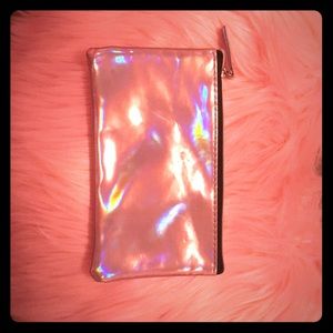 Small Metallic Cosmetic Bag